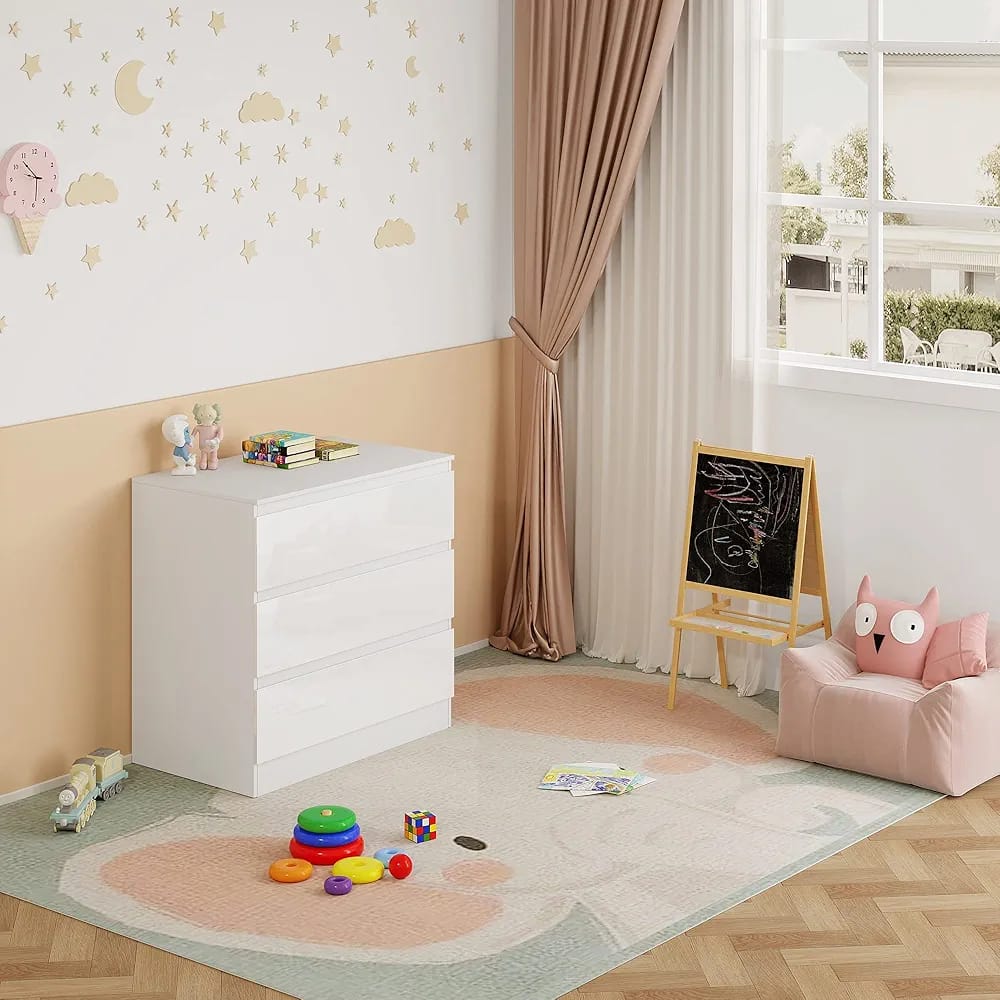 WOLTU Changing Table, Chest of 3 Drawers