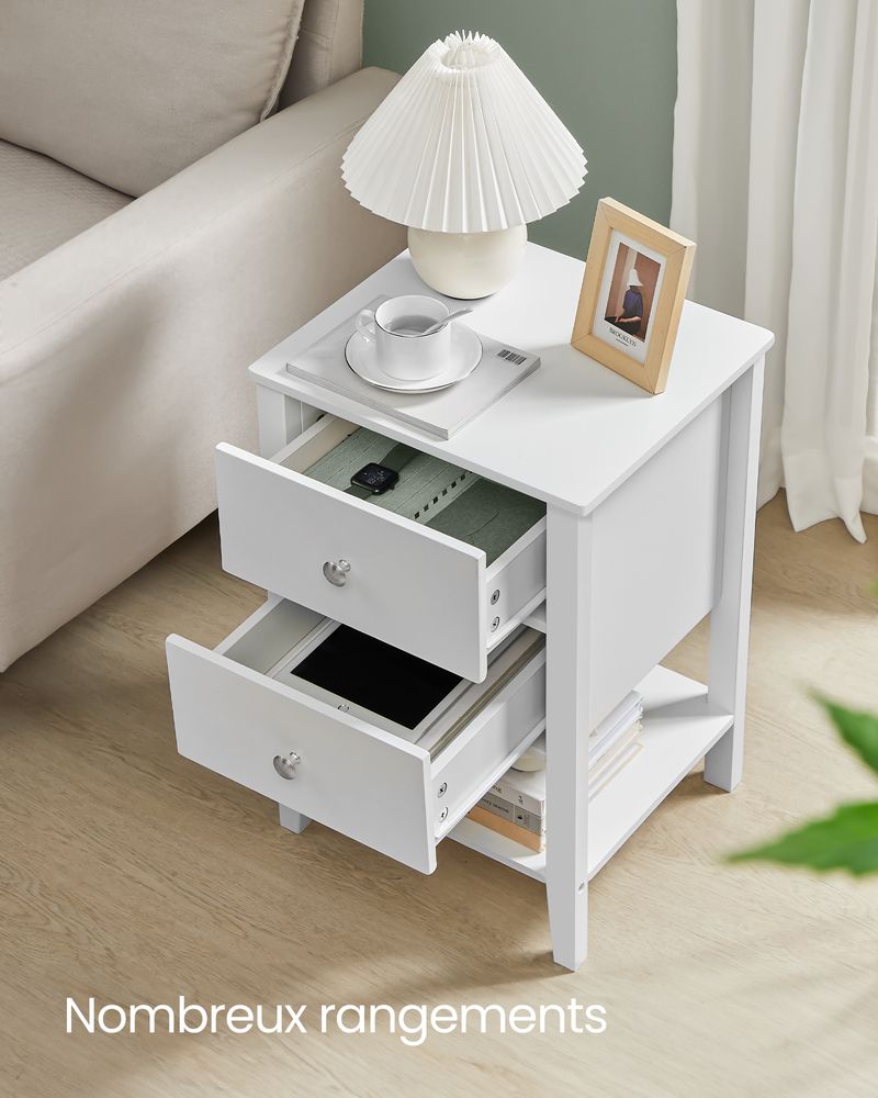 VASAGLE Bamboo Bedside Table