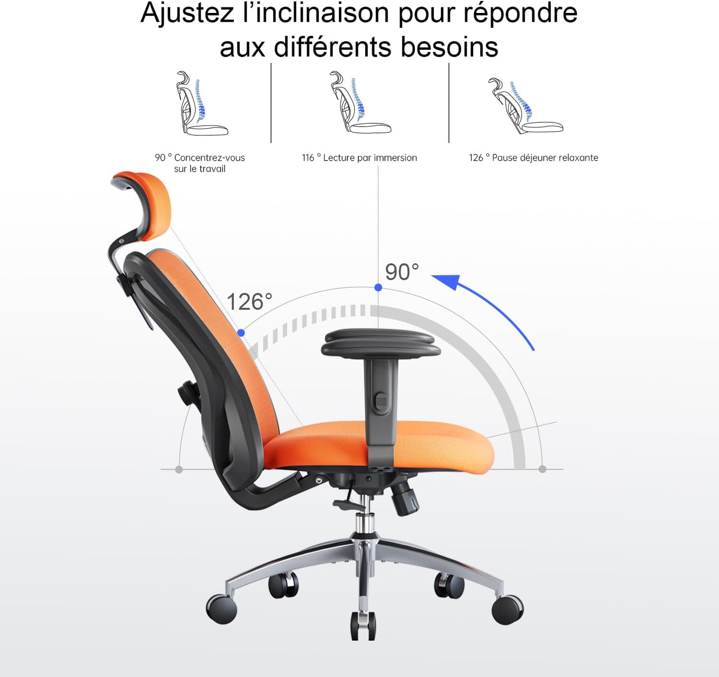 Sihoo M18 - Classic Office Chair With Triple Spinal Relief