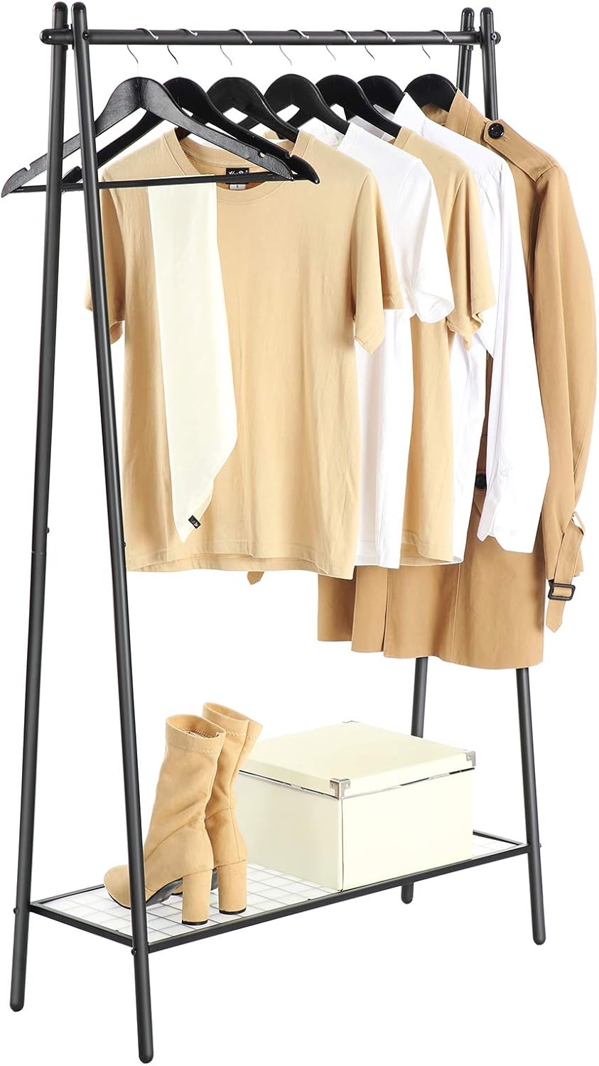 SONGMICS Steel Clothes Rack with Clothes Rail