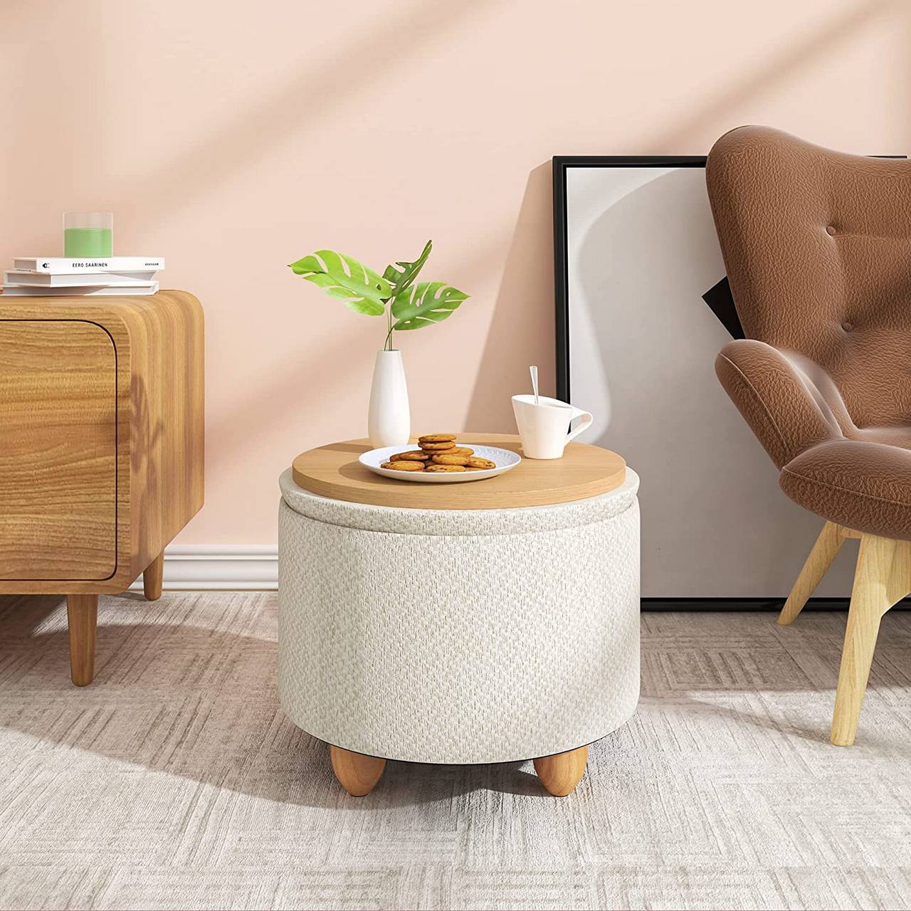 WOLTU Stool with Storage Space