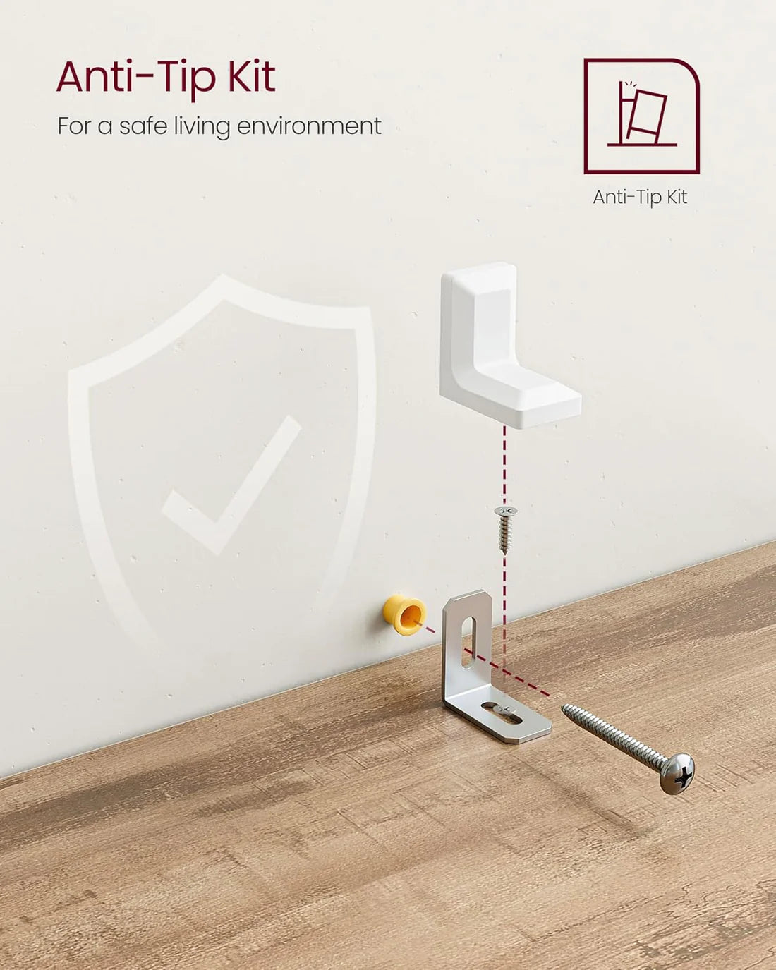 VASAGLE 10-Cube Bookcase, Bookshelf