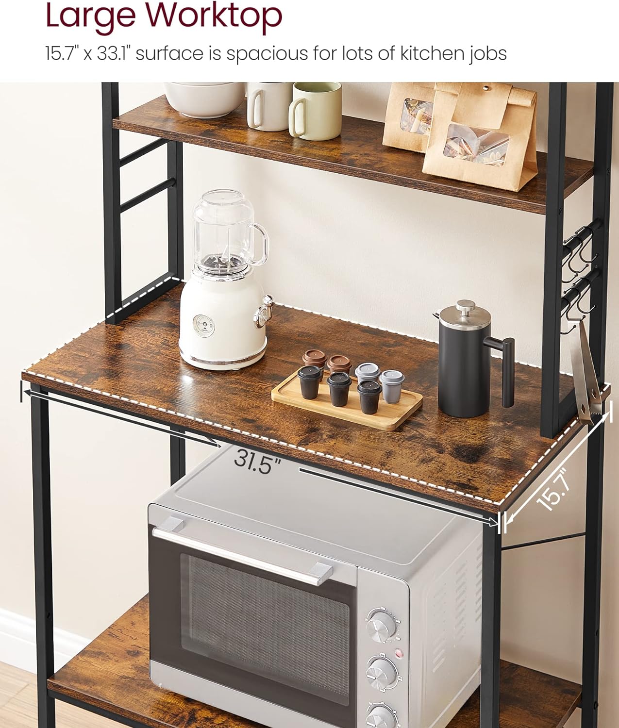 VASAGLE Kitchen Shelf