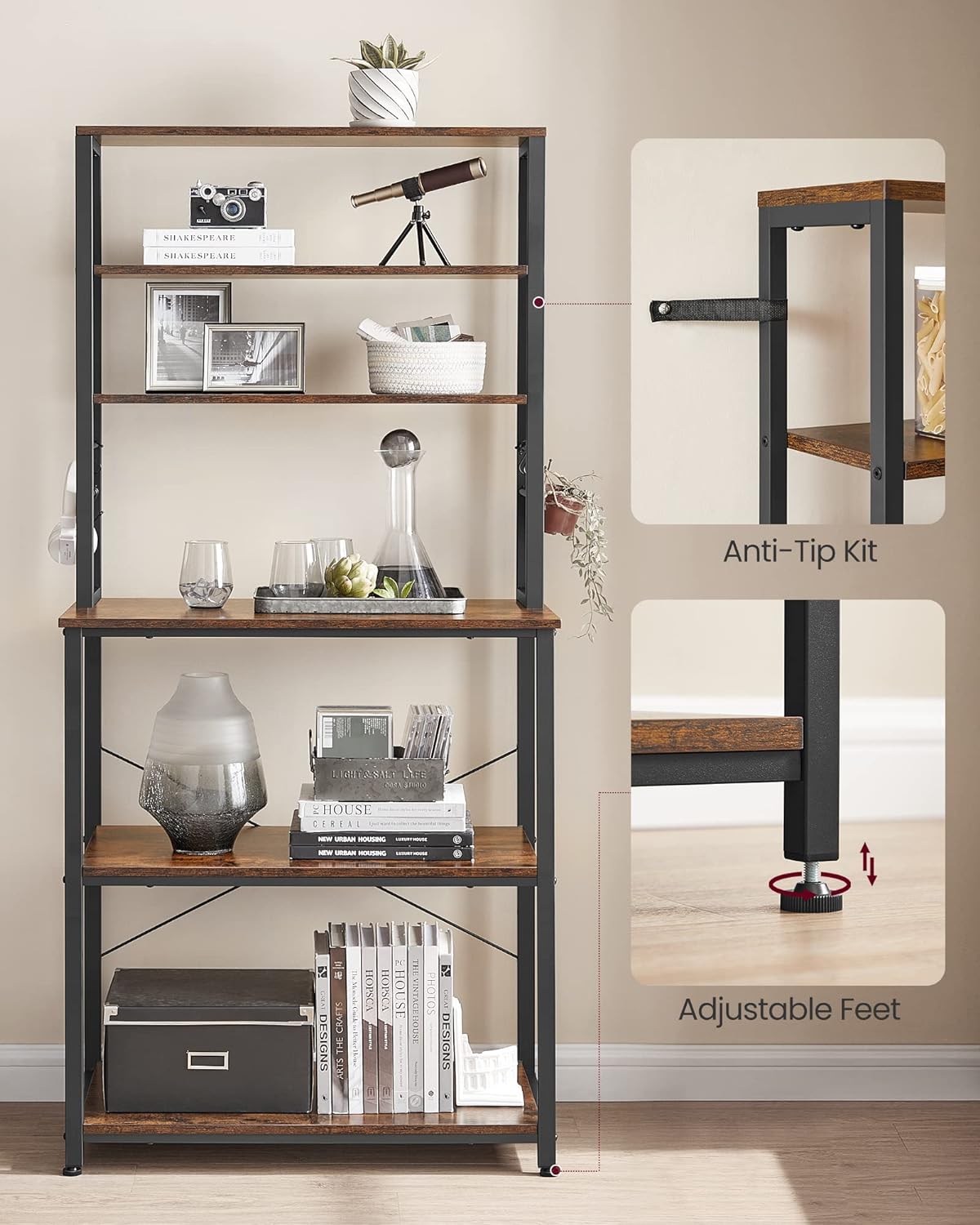 VASAGLE Kitchen Shelf