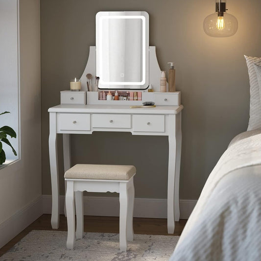 Dressing Table with LED Mirror