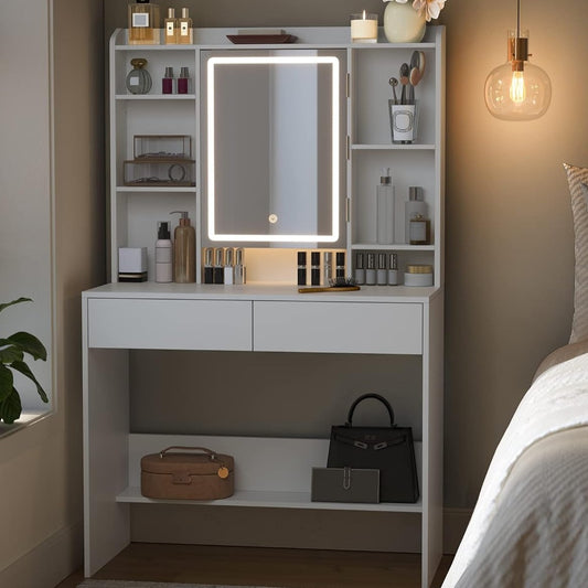 Dressing Table with LED Mirror
