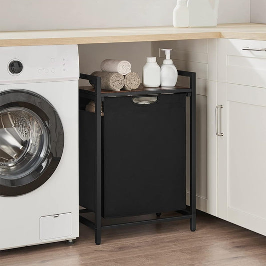 VASAGLE Black Laundry Basket