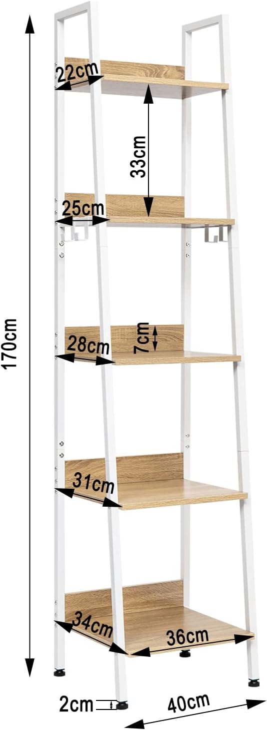 WOLTU 5 Tier Storage Shelf