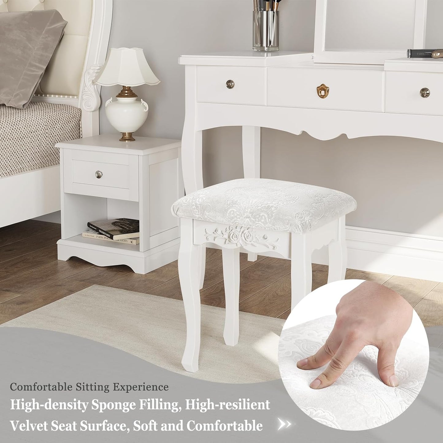 WOLTU Dressing Table Stool