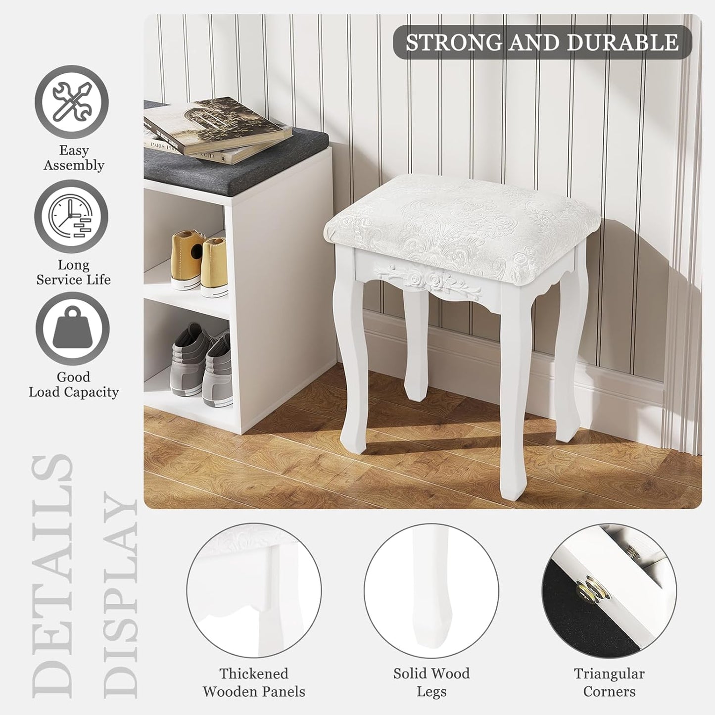 WOLTU Dressing Table Stool
