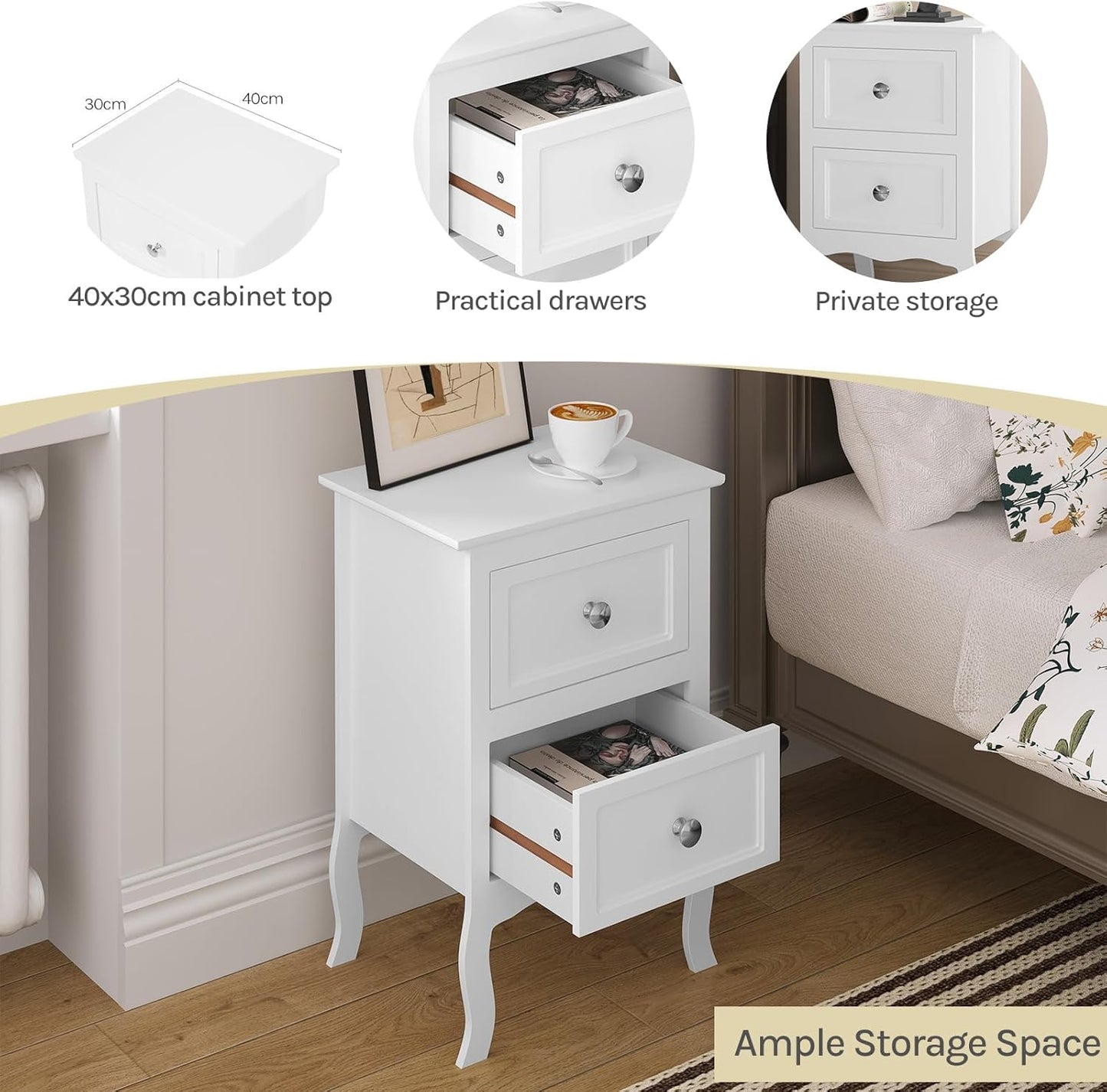 WOLTU Bedside Table
