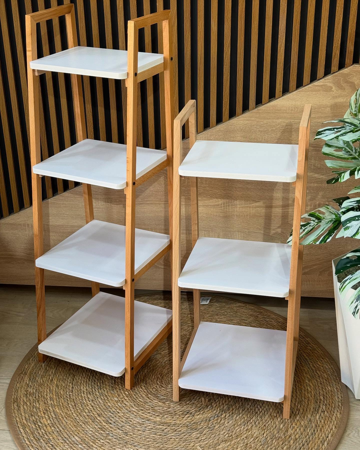 Modern 4-Tier Wooden Shelf