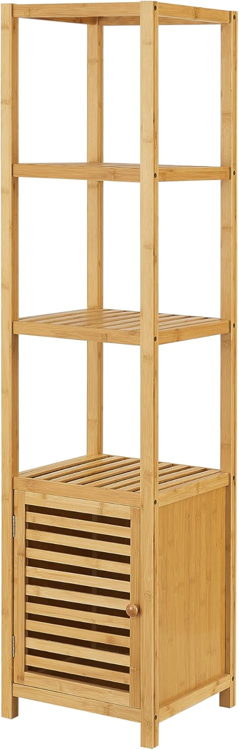 Bamboo Shelf with Cabinet