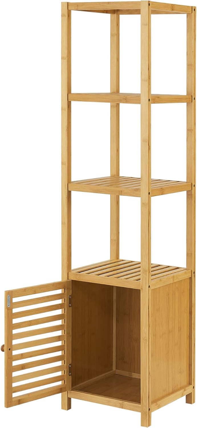 Bamboo Shelf with Cabinet
