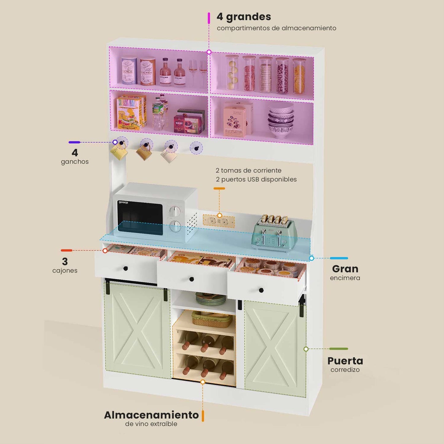 Freestanding Kitchen Cabinet