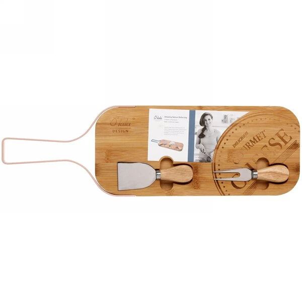 bamboo Set of  cheese serving platter
