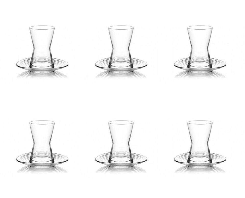 Turkish Tea Glasses 6 pcs Set