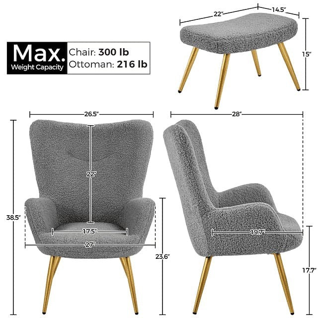 Modern Fabric Armchair