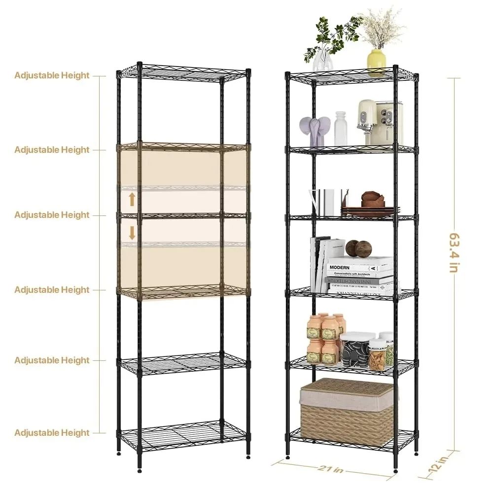 5-Tier Storage Shelf Wire Shelving Unit