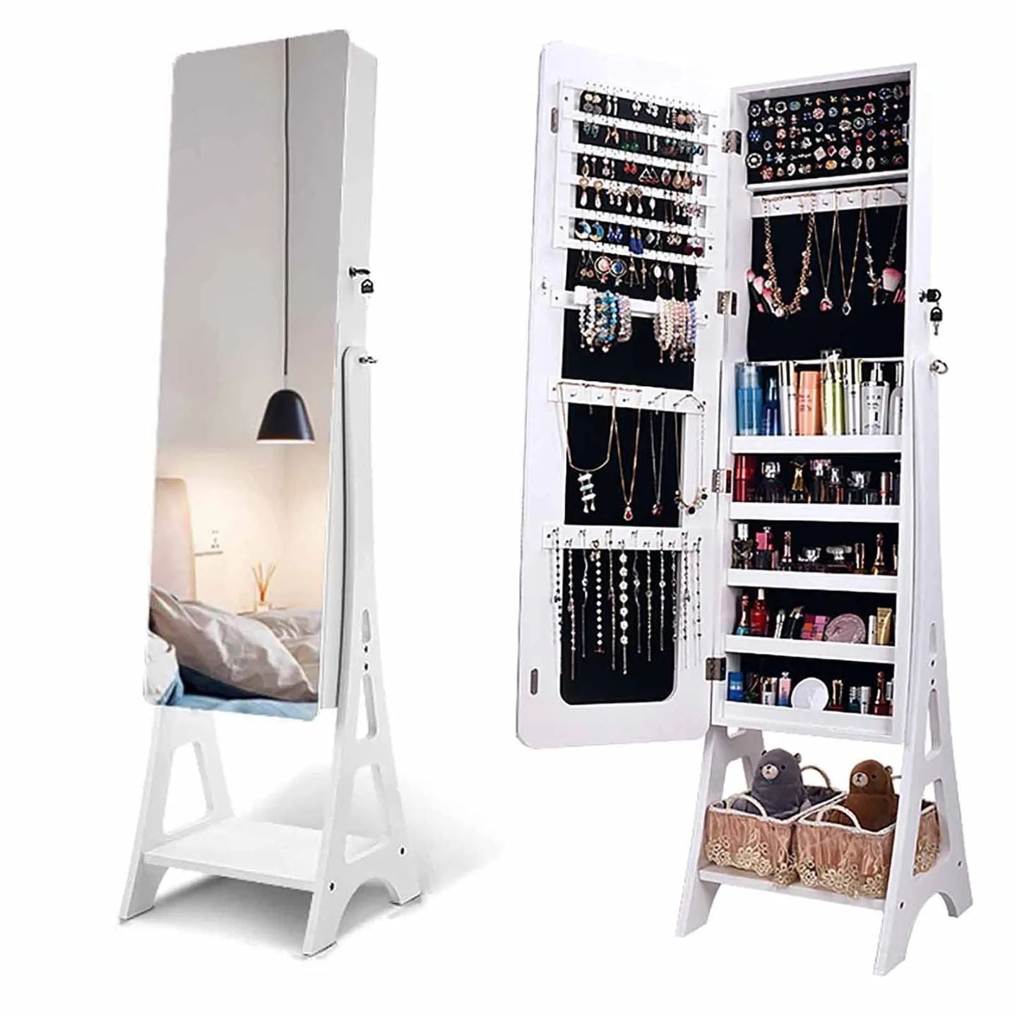 Jewelry Organizer with Full Length Mirror