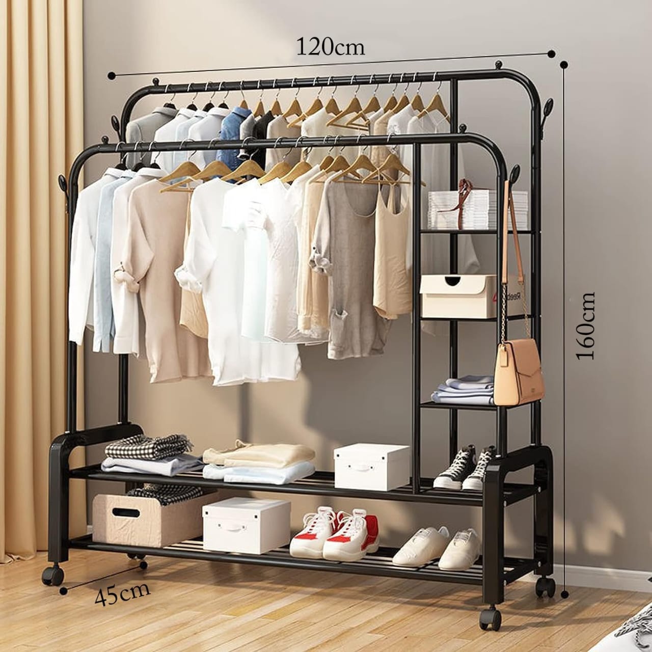 Double Clothes Rack