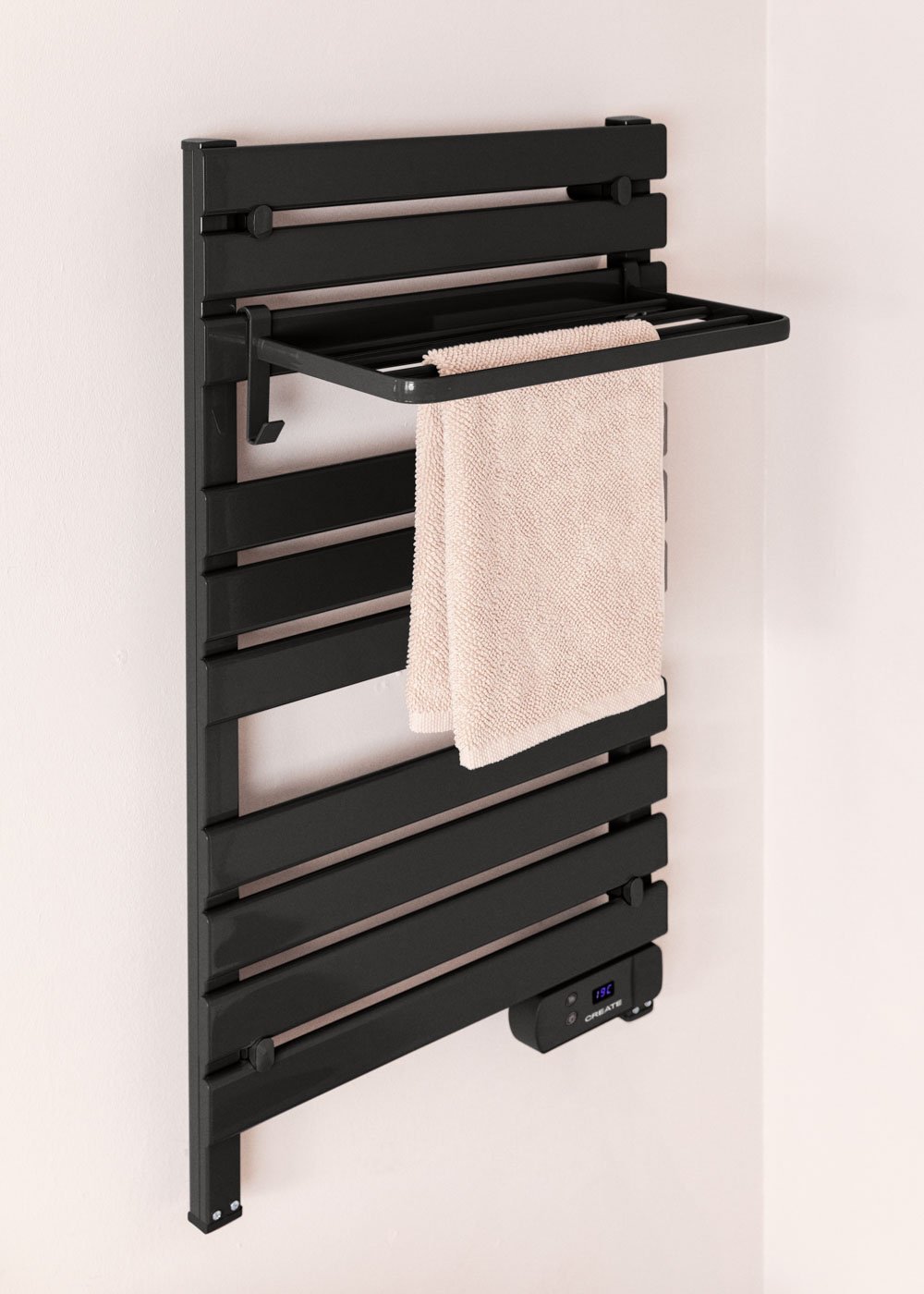 create Electric floor or wall towel rail